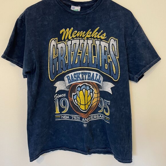 Men's '47 Memphis Grizzlies 75th Anniversary City Edition Mineral Wash T-Shirt - Picture 2 of 6